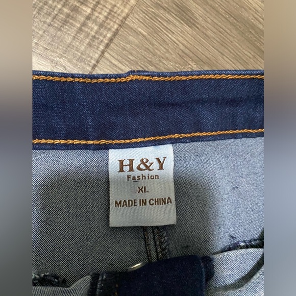 Denim High Waisted Button up Midi Womens Skirt  size XL - Picture 3 of 4